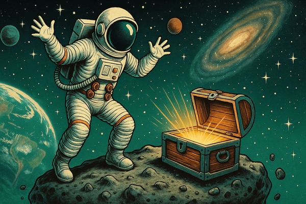 After a successful discovery, the treasure has been found!